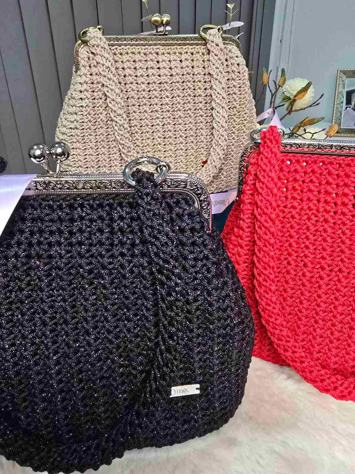 Handmade crochet bag