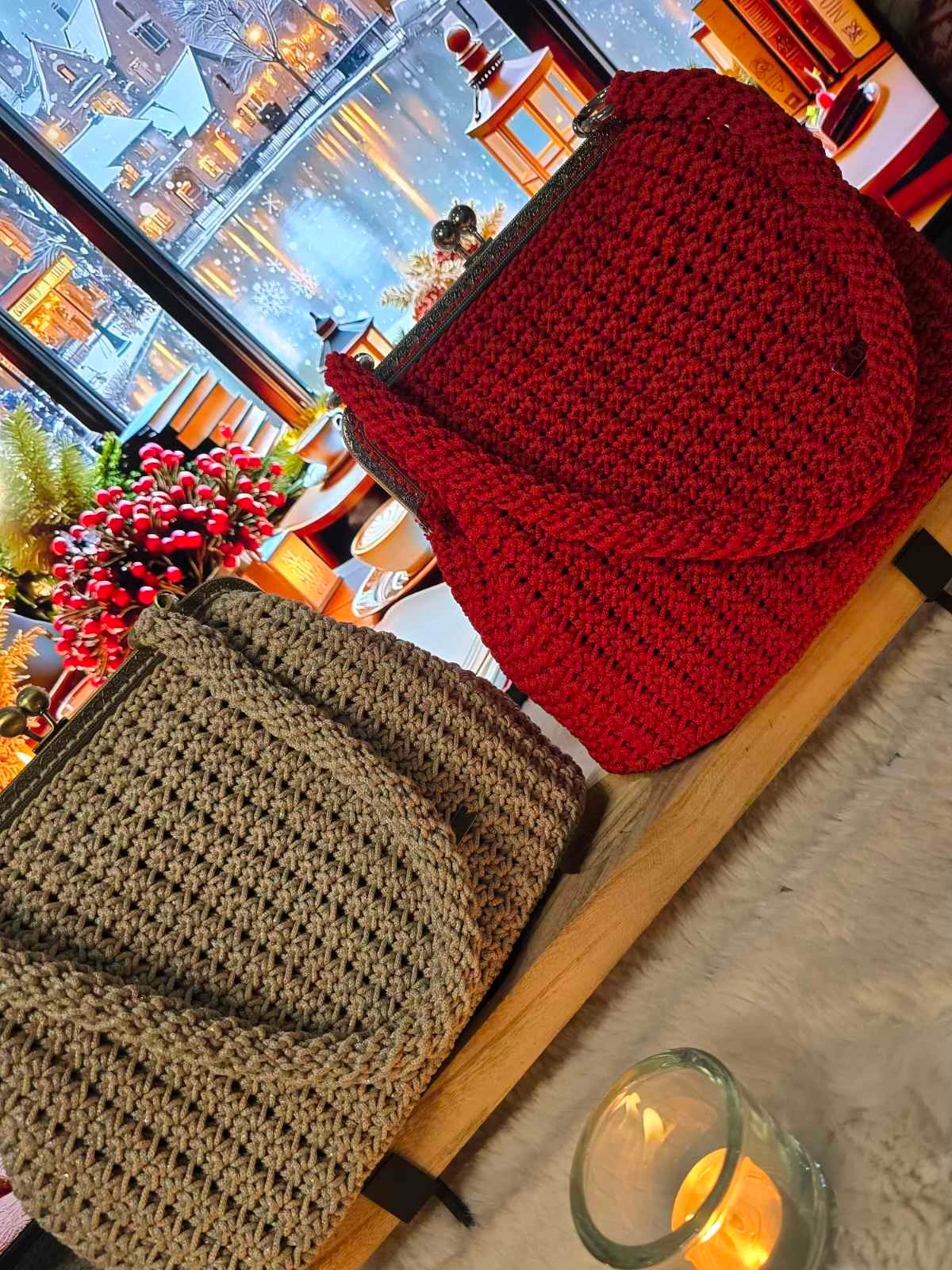 Handmade crochet bag