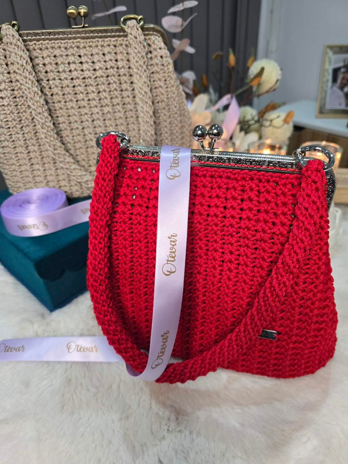 Handmade crochet bag